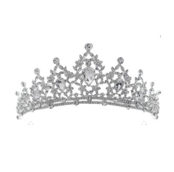 Olive Tree - Rhinestone Crystal Styled Tiara 15 - Bridal / Formal