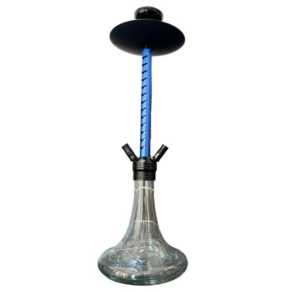 Hookah Shisha El Chapo Blue 2 Pipes Modern Sturdy Durable Complete Set