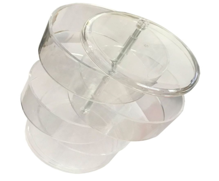 Branded Rotating Jewelry Box, 4 Layers, Transparent