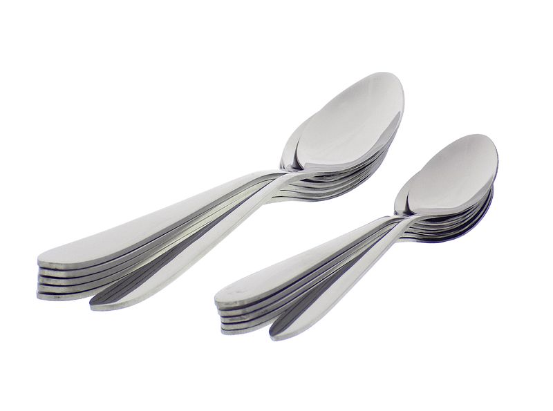 Elegant 6 piece Tea Spoons + 6 piece Table Spoons - Combo