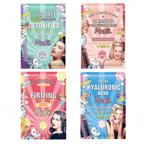 Set of 4 - Facial Mask Sheets Combo