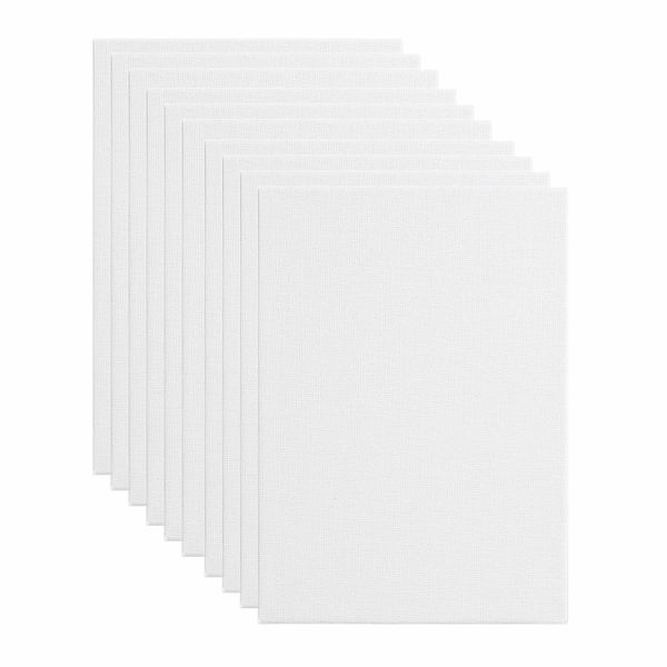 10 Pcs 8x10inch Canvas Boards for Painting, Blank Flat Canvas Panels
