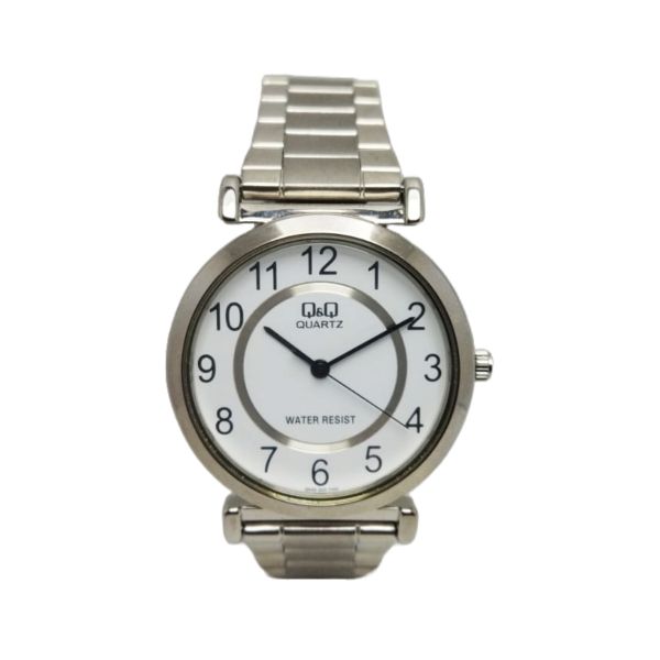 Q&amp;Q Men's Silver Watch image