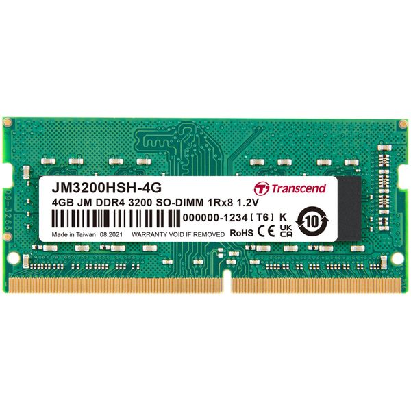 Transcend 4GB DDR4-3200 SO-DIMM (Laptop RAM)