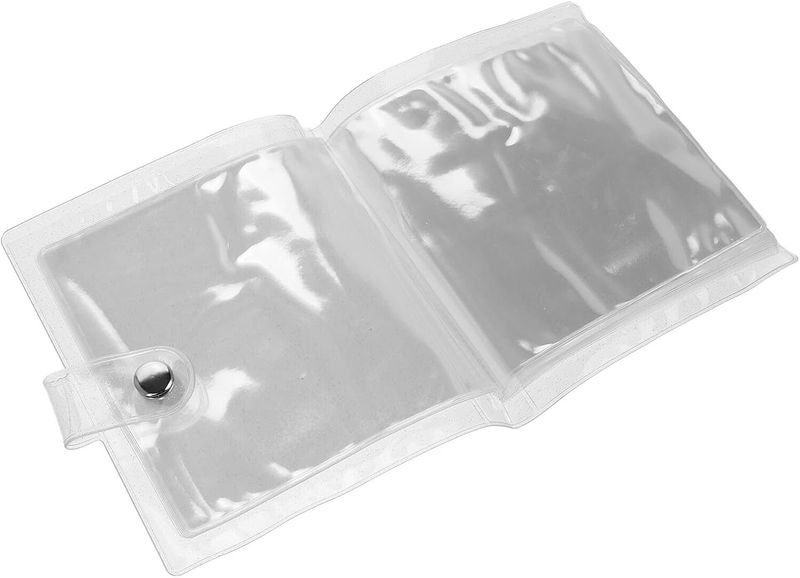 Mini Photocard Album Binder with 38 Pockets, 10x10cm Small Flip Photo