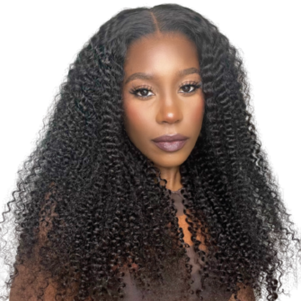 24" Full Frontal Brazilian Kinky Curly Hair Wig