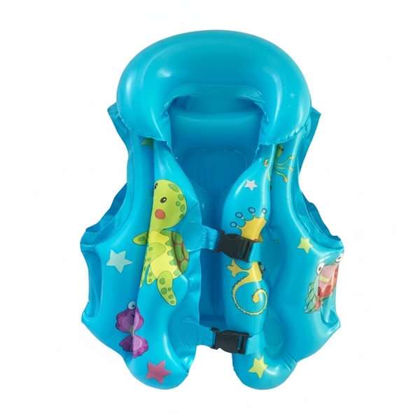 Casey Kids Inflatable Swimming Vest Blue for Ages 2-10