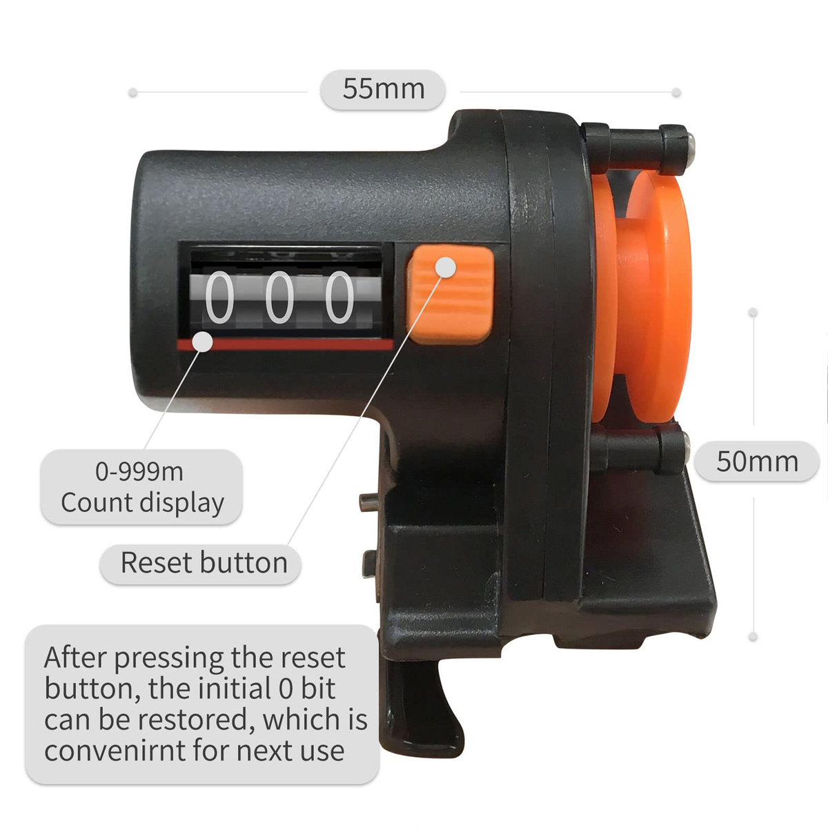 thumbnail image 2 of 2PC Fishing Line Counter 0-999M, Trolling Spooling Depth Finder 2 of 11