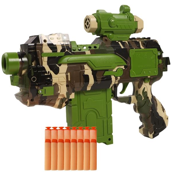 TEETO TOYS Military Camo Foam Dart Blaster - Toy Foam Gun - Toys for Boys