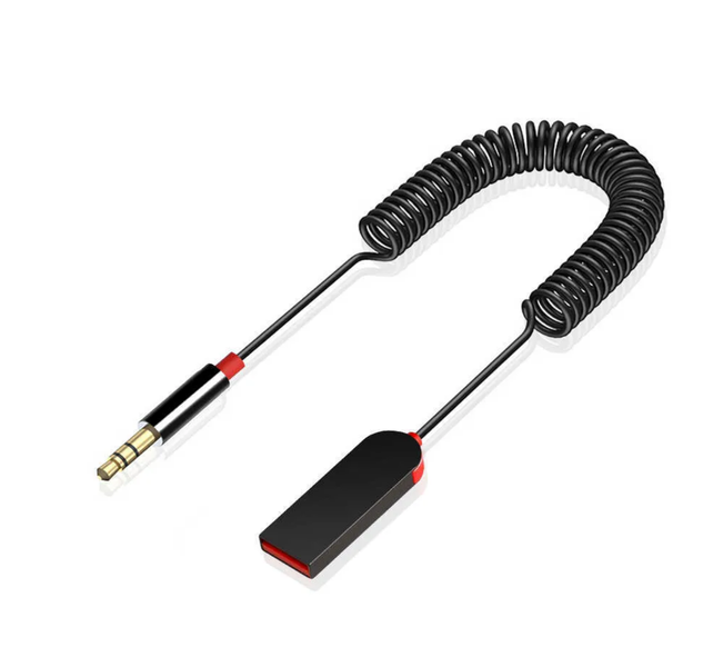Wireless Bluetooth Aux Adapter USB Jack Car Audio Aux Handsfree Kit for Car