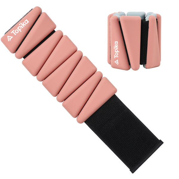 Topika Yoga Wrist Weight Adjustable Silicone Weighted Bracelet Wrist Bands