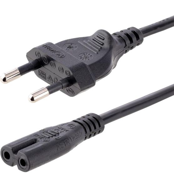 SlingTech 2-Pin Figure-8 (IEC C7) Power Cable Cord - 2m