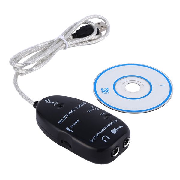 Guitar to USB Interface Cable for PC Recording 3 Meters