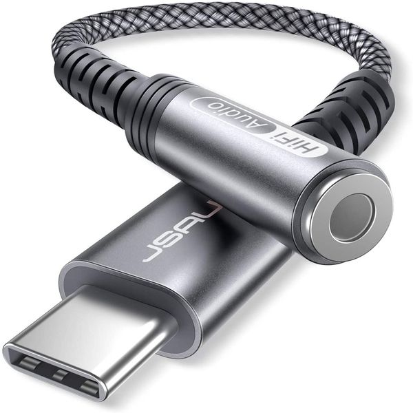 JSAUX Type C to 3.5mm Female Headphone Jack Adapter