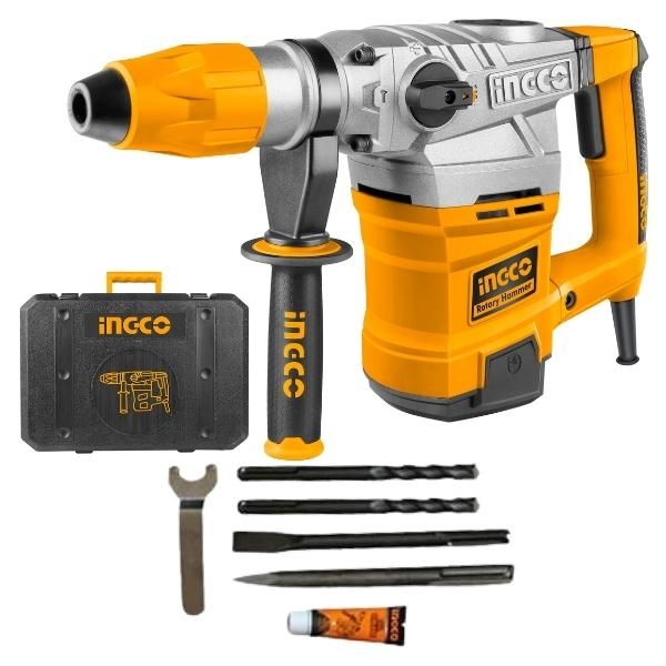 Ingco - Rotary Hammer Drill 1600W Including Accessories and Carry Case