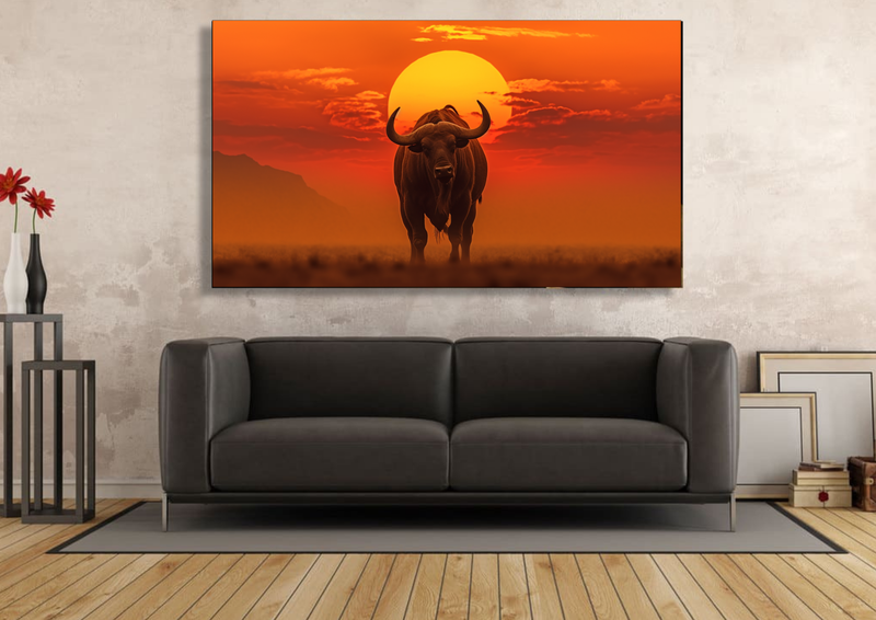 Canvas Wall Art - Buffalo Sunset Abstract - IM0265