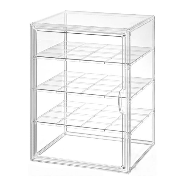 4-Tier Clear Display Case for Bakery, Pastry &amp; Collectibles &amp; Figures 2-Pack