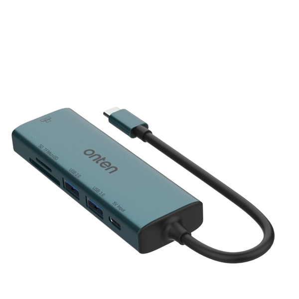 ONTEN Multiport 6-in-1 USB-C Hub - Compact &amp; Versatile Adapter