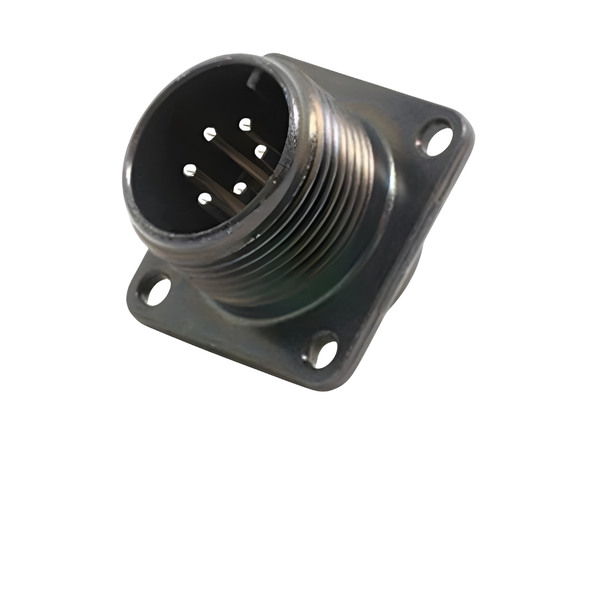 XY3102A-14S-6P: MIL-DTL-5015 Square Flange Receptacle, 6-Pole