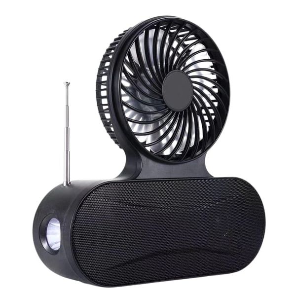Bluetooth Solar Speaker with Fan And Flash light