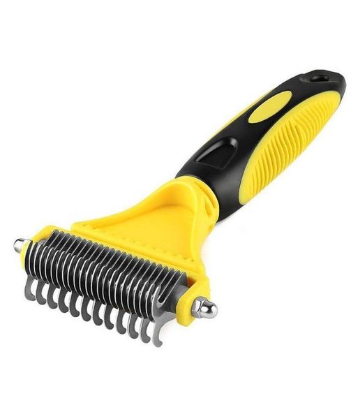 Pet Grooming Tool with Ergonomic Non-Slip Handle