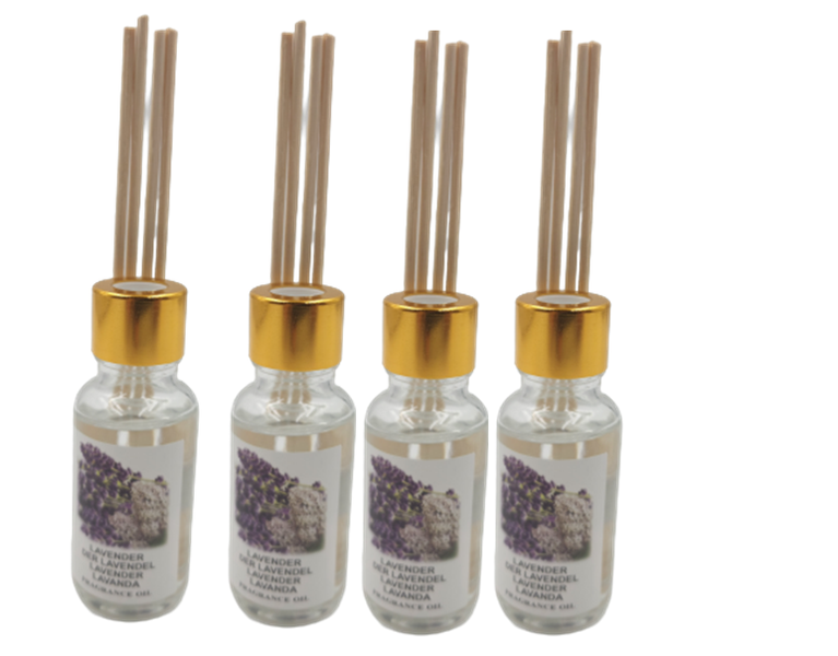 Set of 4 Aroma Fragrance Reed Diffuser - Lavender