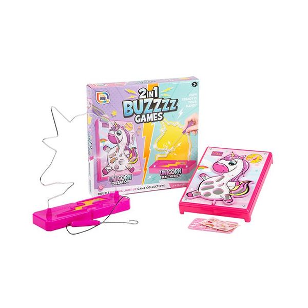 Games Hub Unicorn 2 In 1 Operation And Buzzer Game