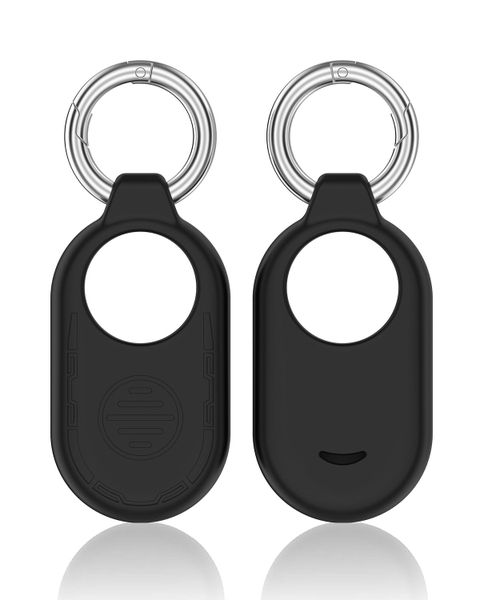 2 Pack Silicone GPS Protective Case for Galaxy Smart Tag 2 with Key Ring