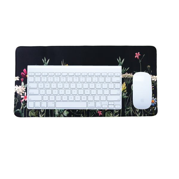 Neoprene Desk Mat - Garden - Non-Slip Surface for Keyboard or Laptop