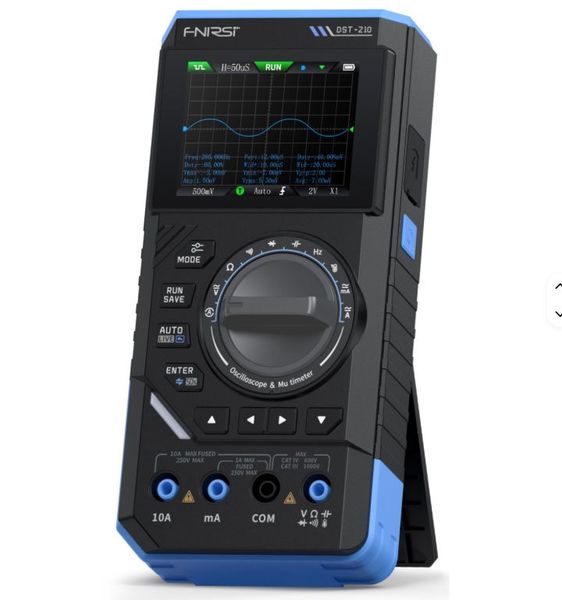 FNIRSI DST-210 Handheld 3-in-1 Multitester - Oscilloscope Multimeter SigGen