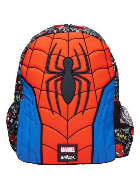 Smiggle Marvel Spider-Man Junior Character Hoodie Backpack