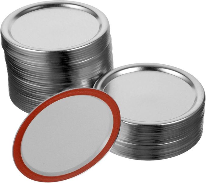 Leakproof Split-type Metal Mason Jar Lids Wide Mouth Canning Covers