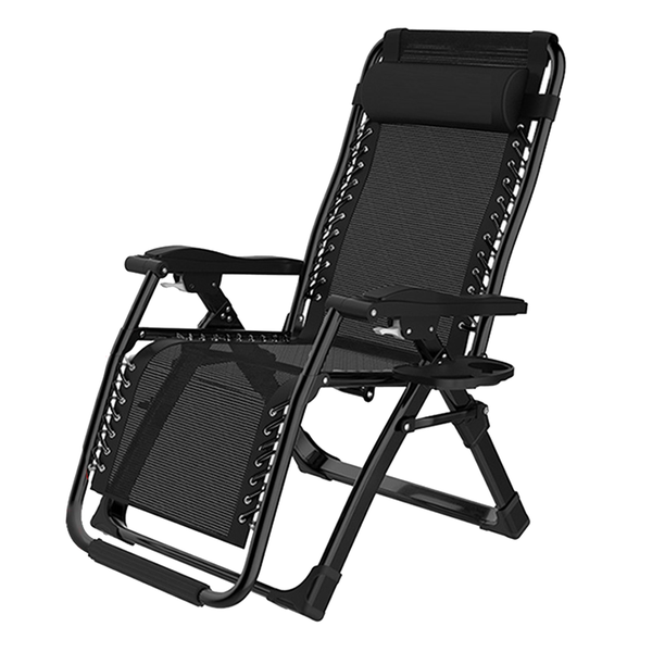 FC 002 Black Fold-Able Deck Chair