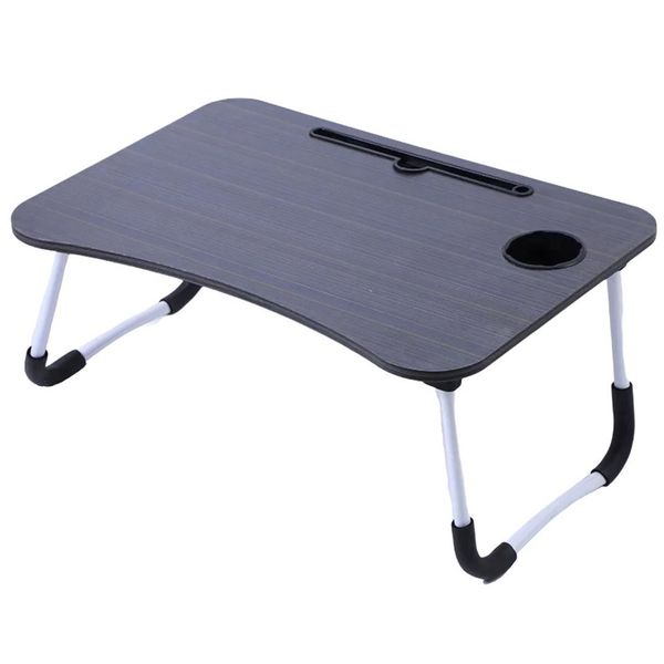 PowerUp Foldable Laptop Stand with Cup Holder - Black