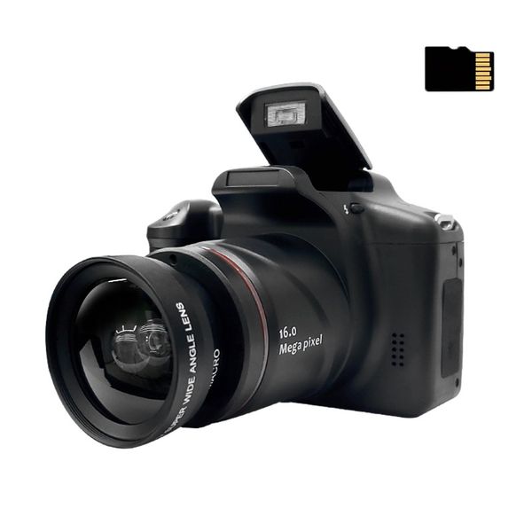 16MP Digital Camera Mini SLR Style Compact Camera with 2.4" LCD, 16X Zoom