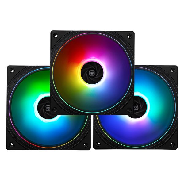 Thermalright TL-S12-Sx3 120mm ARGB Black 3 Pack Case Fans