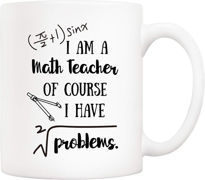 Math teacher-Father's day-Mother's day-Valentines-Christmas Mug