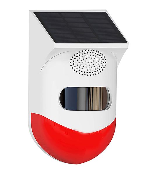 WIFI Pet- Friendly PIR Outdoor Solar Light &amp; Siren Alarm &amp; Remote Control