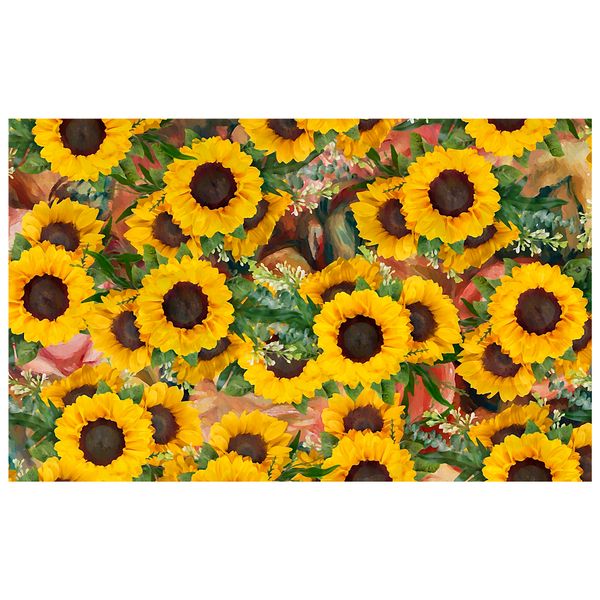 Mixture of Sunflowers Rectangle Tablecloth