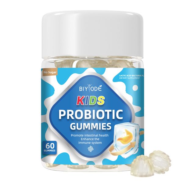 BIYODE Sugar-Free Probiotic Gummies Lactic Acid Bacteria Dietary Supplement