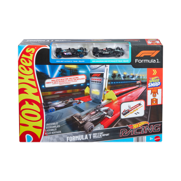 Hot Wheels F1 Grid Start Challenge Track Set with 2 Cars