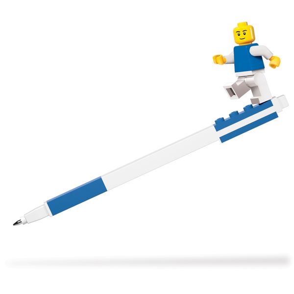 LEGO Iconic Blue Gel Pen with Minifigure