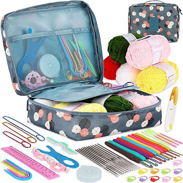58-Piece Crochet Hook Set: All - In - One Kit For Beginners &amp; Enthusiasts