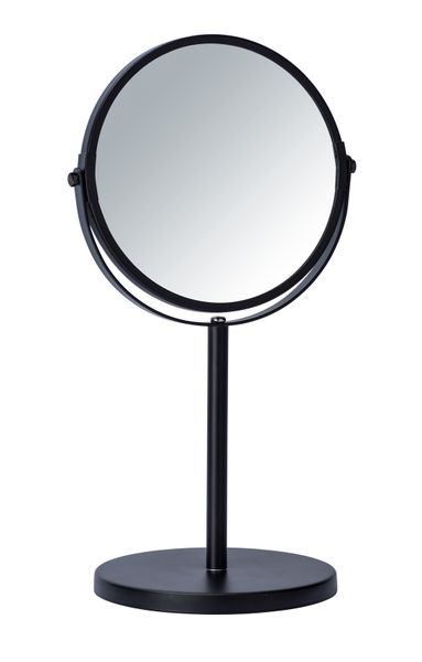 Wenko - Standing Double Sided Cosmetic Mirror - 3X Mag - Assisi - Black