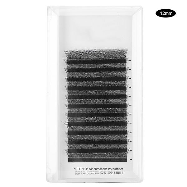 0.07mmYY Shaped Dense False Eyelashes Eyelash Extension Grafting Lashes12mm