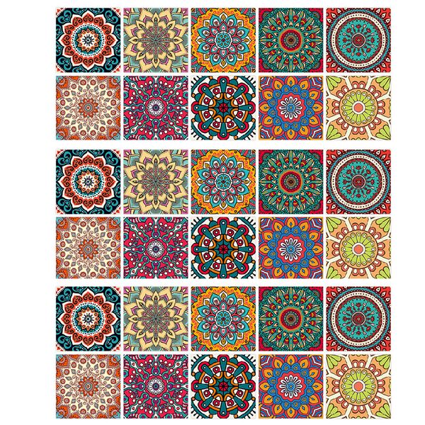 Peel &amp; Stick Tile Stickers 30 Pcs(6X6 Inch) Backsplash Waterproof Stickers
