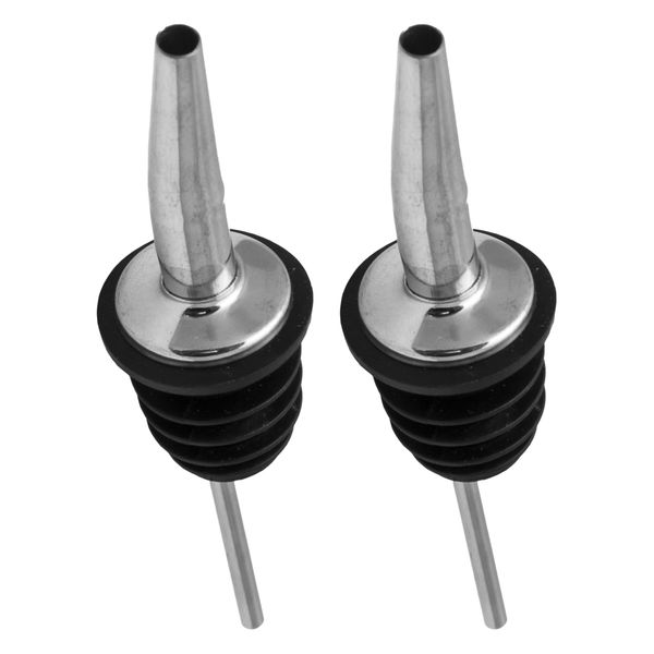 Bar Butler Free Flow Pourer Stainless Steel 2 Pack, Seal 24mm Dia