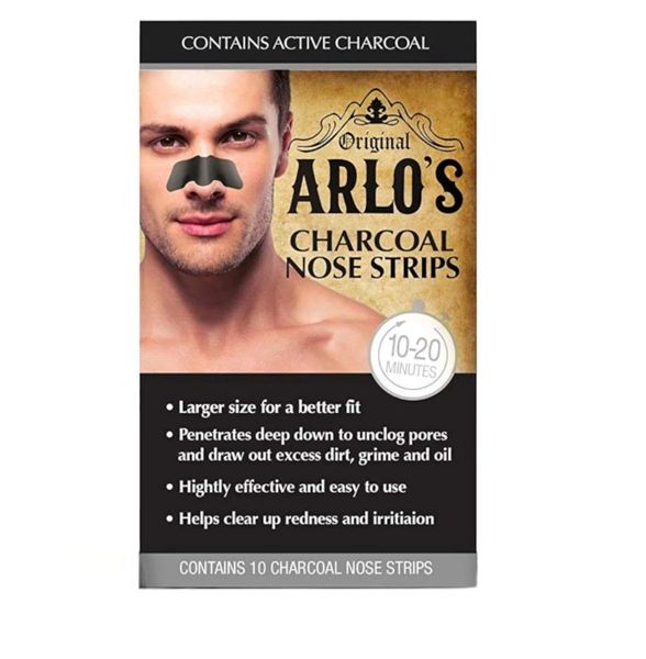 Arlos Mens Charcoal Nose Strips 10s