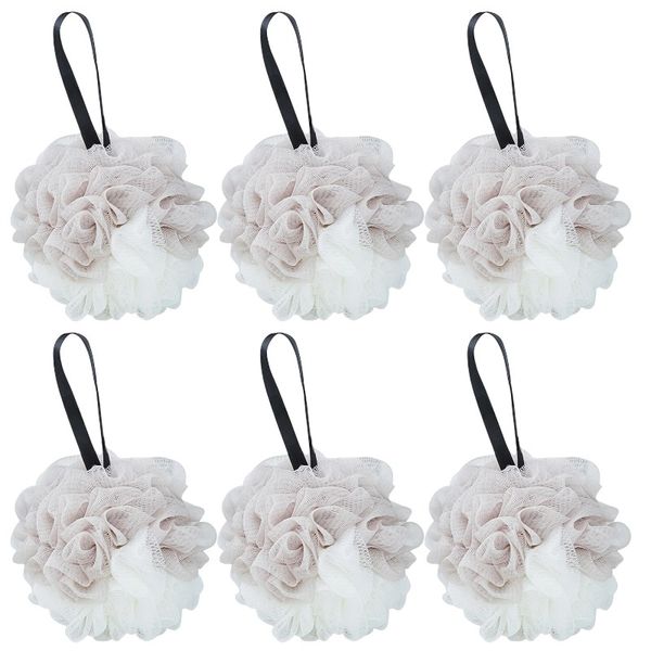 6 Pack - Soft Mesh Loofah Set