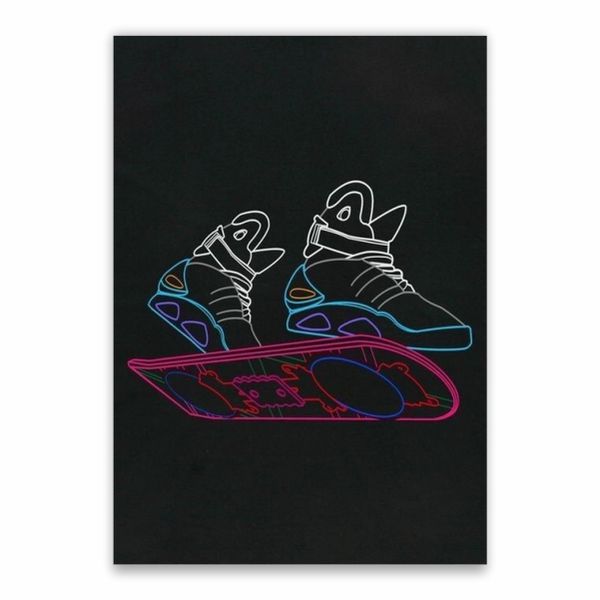 Back To The Future Skateboard Poster - A1